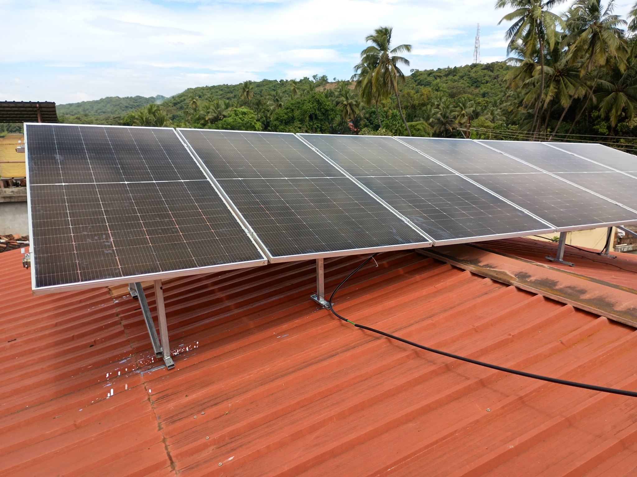 Solar panel installation project in Sindhudurg