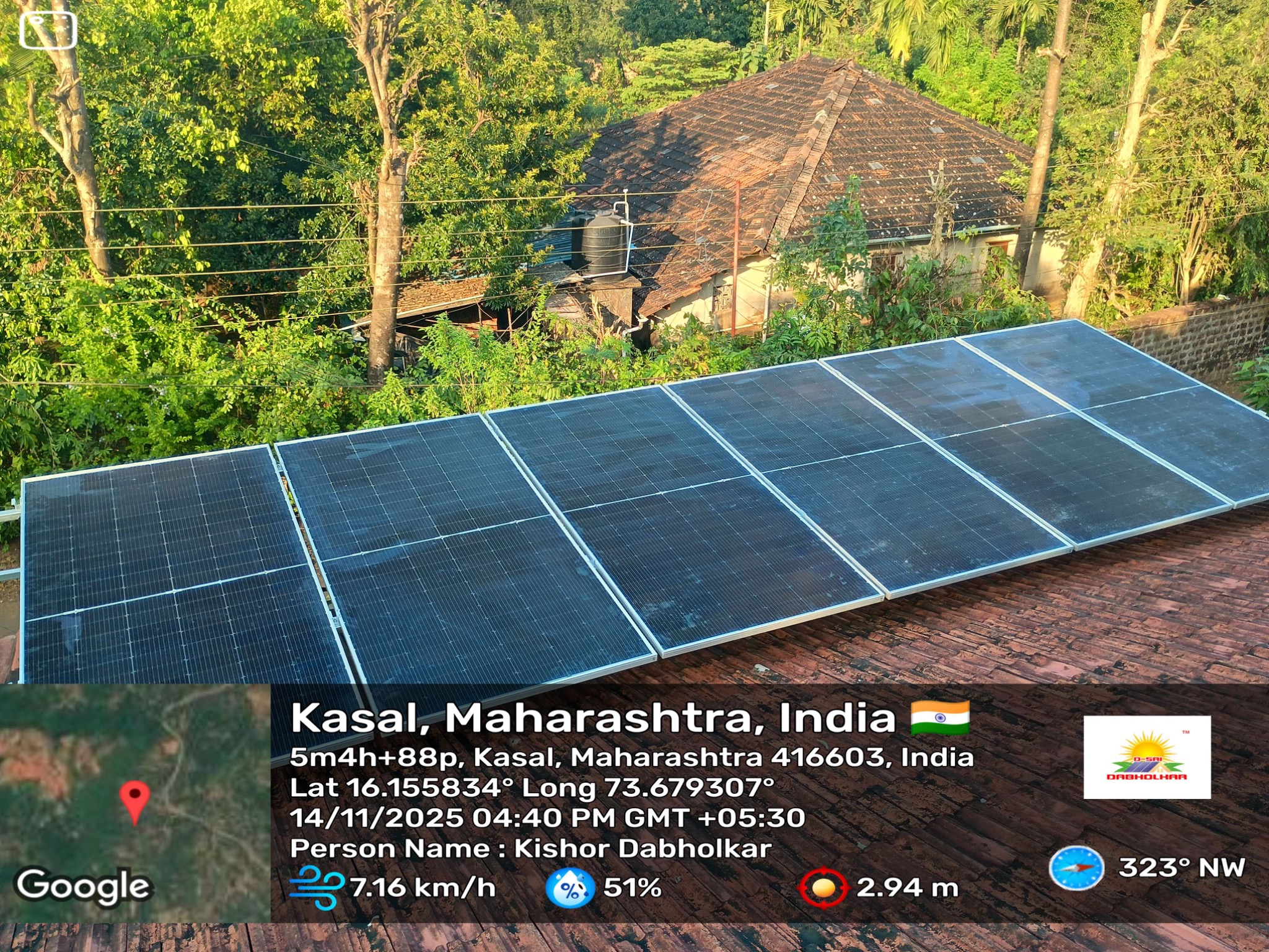 Solar rooftop panels project