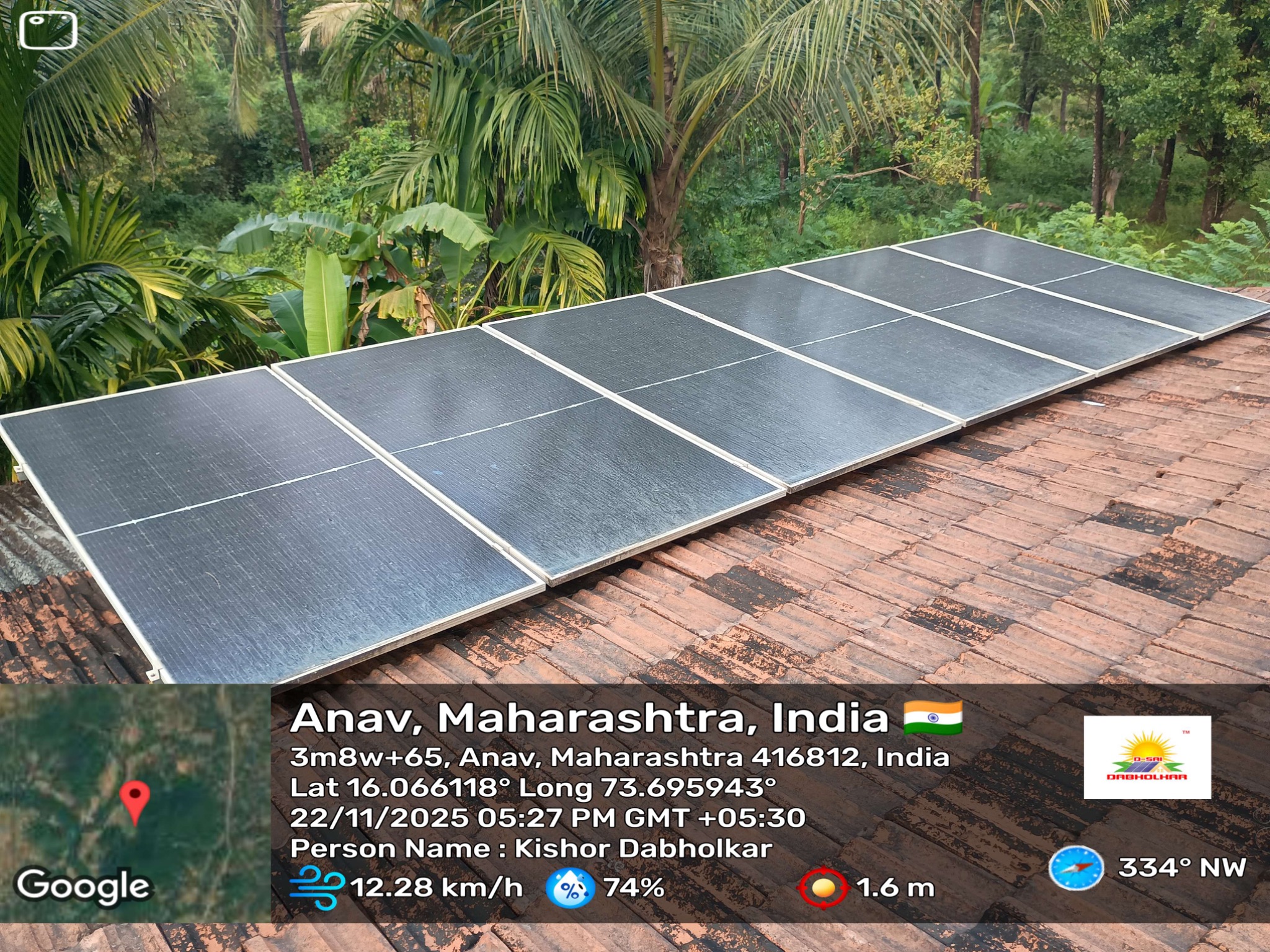 Residential rooftop solar project