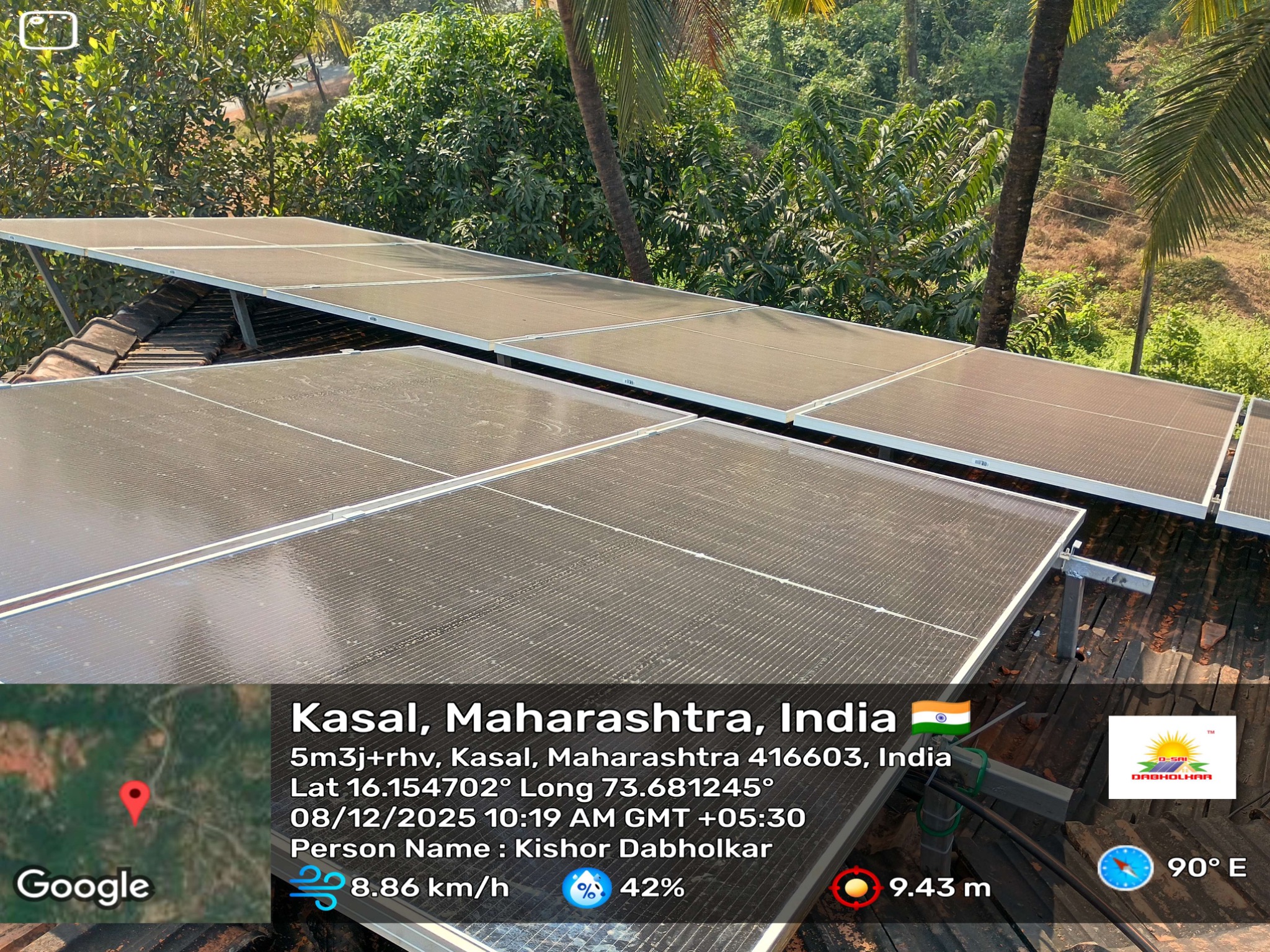 Rooftop solar project at Masura