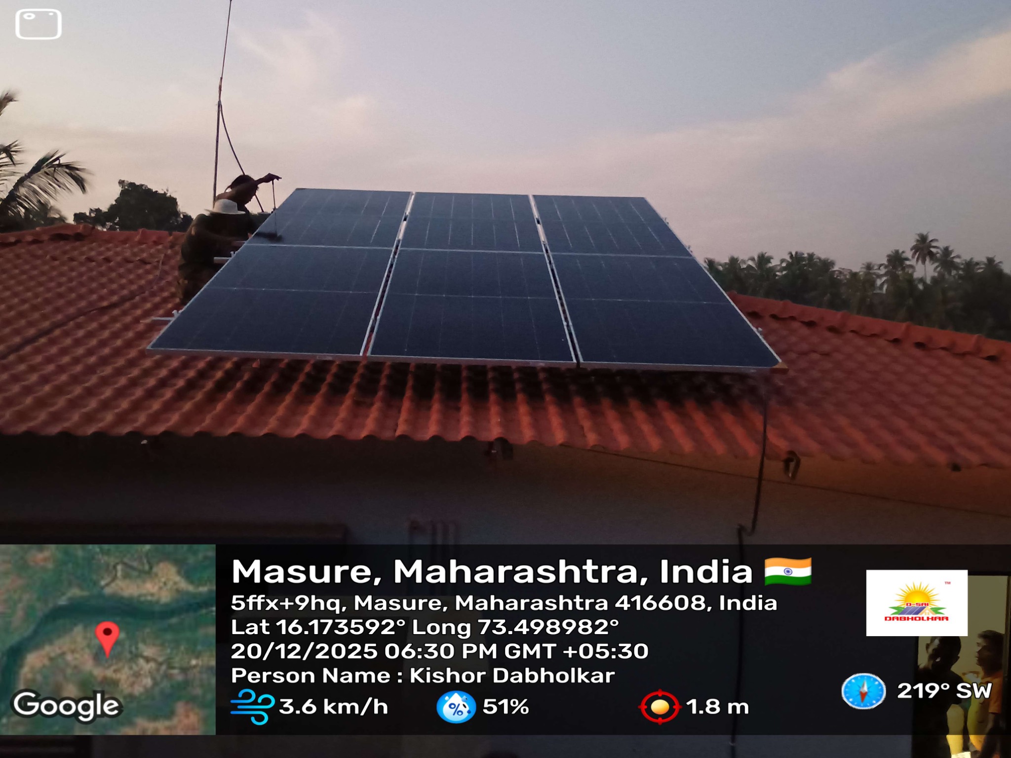 Solar installation at Tulsuli K Narur