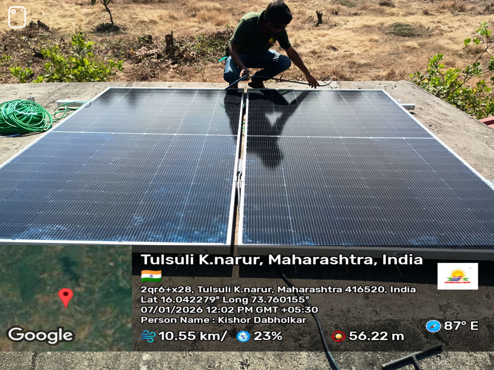 Dabholkar Solar rooftop project
