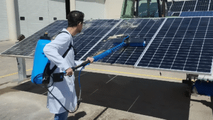 solar panel cleaning